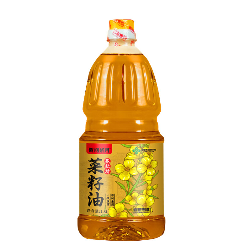 陇间柒月菜籽油1.8L暮秋坊压榨非转基因植物油食用油醇正浓香