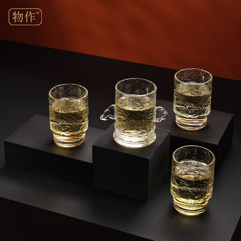 山重山(MOM) 银色华表柱杯×4(礼盒装)奋斗者8084