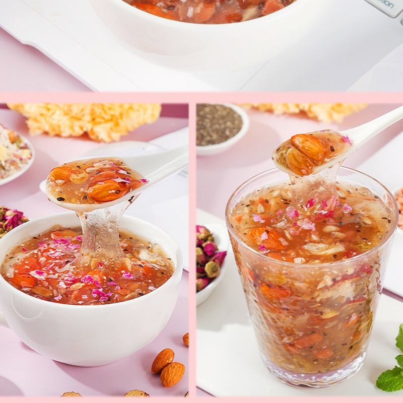 谷益丰 藕粉速溶水果坚果藕粉 奇亚籽坚果藕粉G3 500g*2罐高清大图