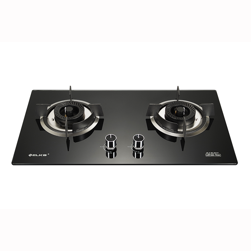 ELKS燃气灶EL8217 家用台嵌两用灶具 钢化玻璃面板