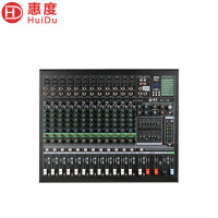惠度（HuiDu）专业多路模拟调音台双编组输出调音台带录音蓝牙多功能DSP数字混响效果均衡调音器HD-14E