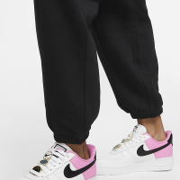 Nike Sportswear刺绣起绒保暖束脚休闲运动卫裤 春季 女款 黑色 BV4090-010