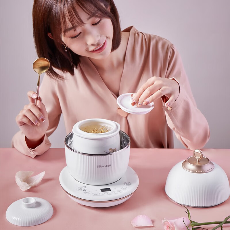 小熊(Bear) 0.6L电炖盅 炖燕窝 隔水炖煲自动炖盅 DDZ-C06A1高清大图