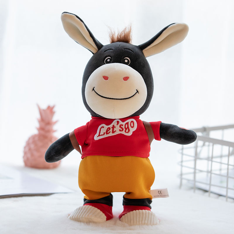 72首歌 走路 学舌 电池版 儿童玩具会学说话唱歌走路小毛驴电动毛绒