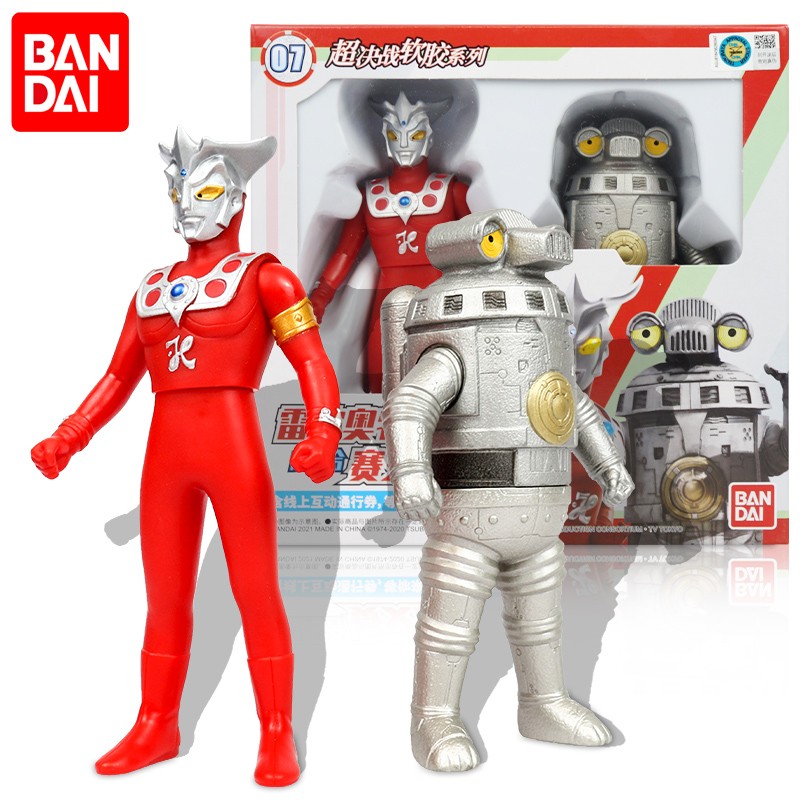 万代BANDAI奥特曼儿童玩具男孩动漫周边英雄超人-雷欧奥特曼超联合赛文加 69037