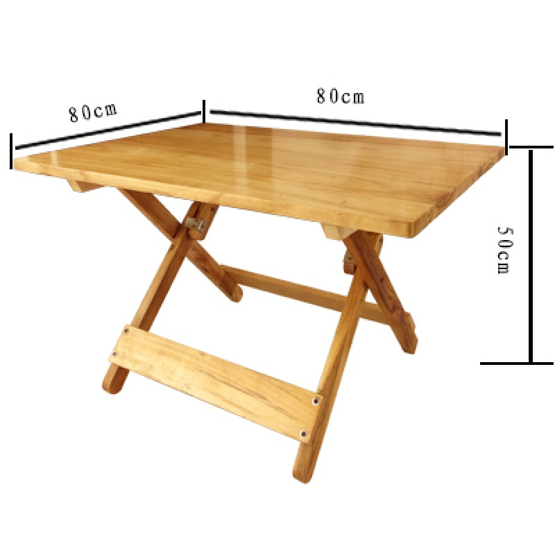 寻木匠折叠木桌实木餐桌46人木头正方形可折叠小桌子吃饭矮腿桌家用木