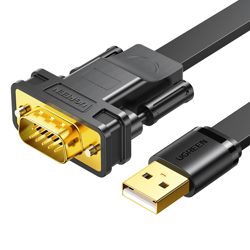 绿联usb转rs232串口线usb转db9针接口转接线ft232芯片串口转换器2米