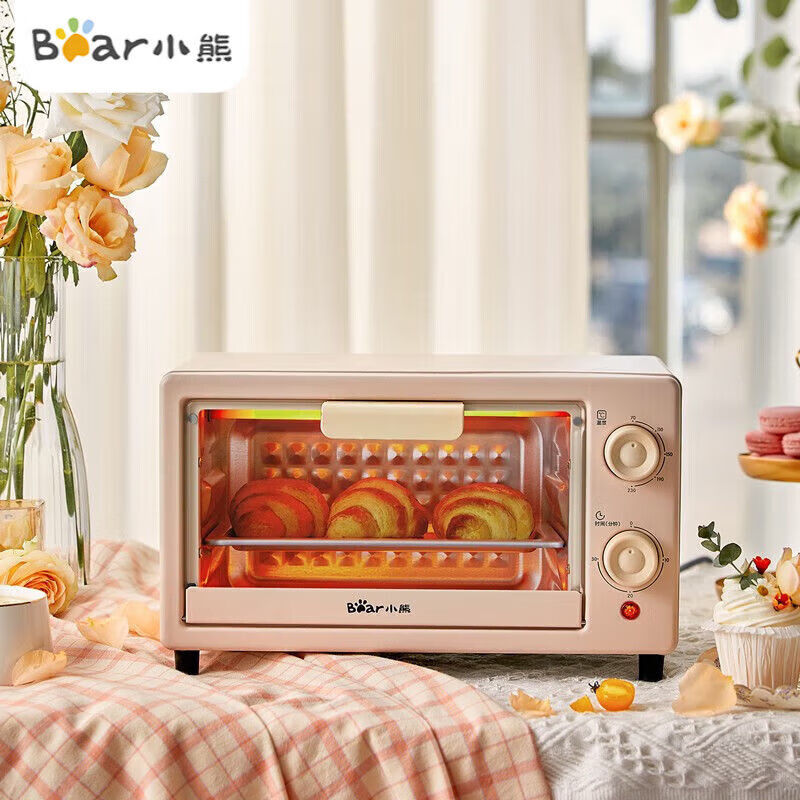 小熊(Bear) 电烤箱迷你烤箱多用10L家用容量独立控温控时烘烤DKX-F10M6