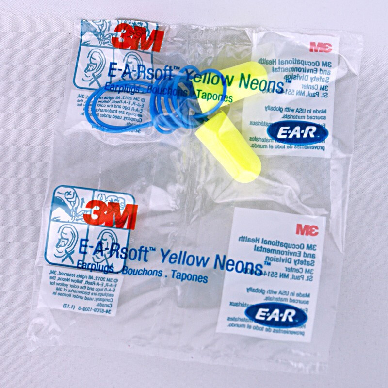 3M 隔音耳塞312-1250防噪音机械抗噪工业车间一次性耳塞200付 1盒高清大图