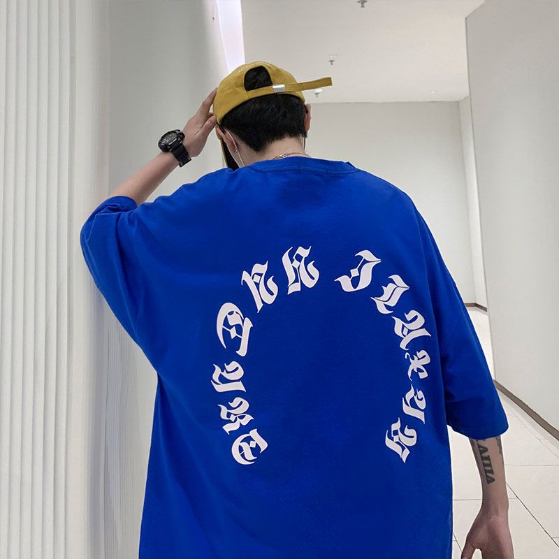 WOOG2005欧美高街t恤短袖男夏季ins潮牌重磅宽松大码半袖上衣