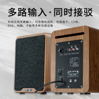 索爱(soaiy) SA-203台式电脑音响木质多媒体电视K歌有源书架笔记本蓝牙音箱低音炮