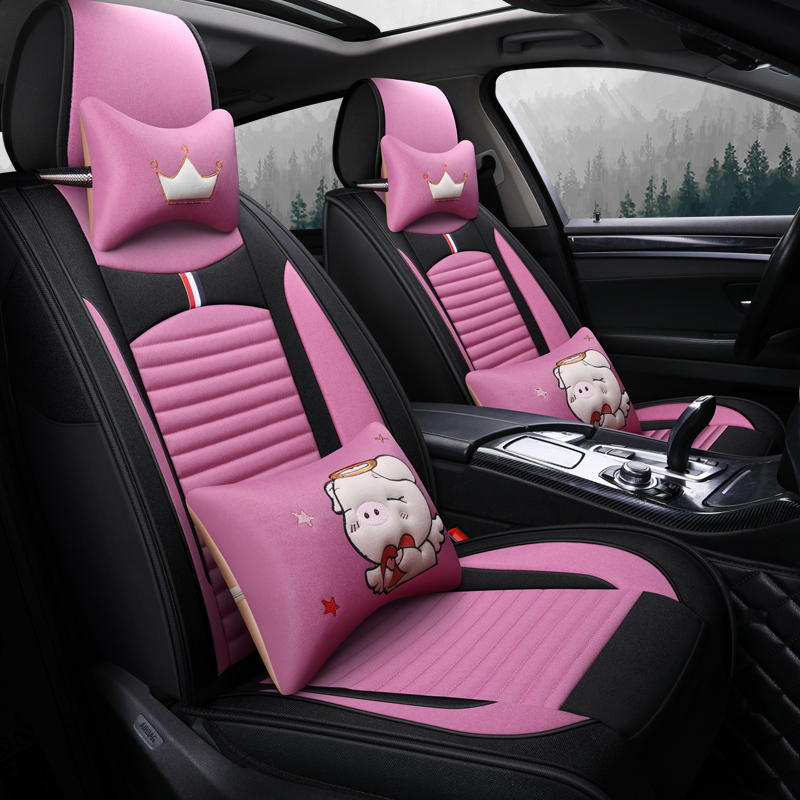 致驾亚麻款东风专用尼桑骐达阳光天籁奇骏汽车坐垫四季通用全包座套x