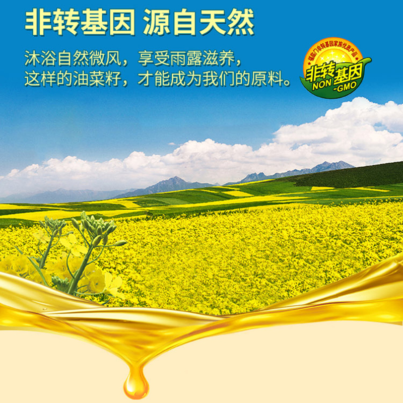福临门 非转基因菜籽油 5升