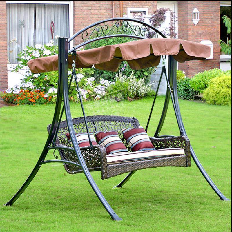 户外藤编秋千室外阳台编藤吊椅花园庭院别墅双人休闲摇椅吊篮