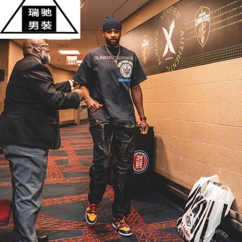 希杰狮王oversizet恤男侃爷短袖大码宽松潮牌美式复古ins潮流休闲半袖