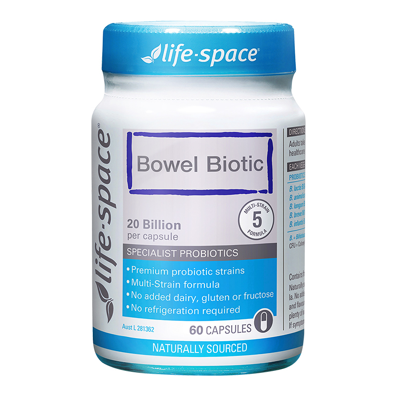效期至23年7月1日 Life Space肠道广谱益生菌胶囊60粒/瓶 帮助正常排便 澳洲进口
