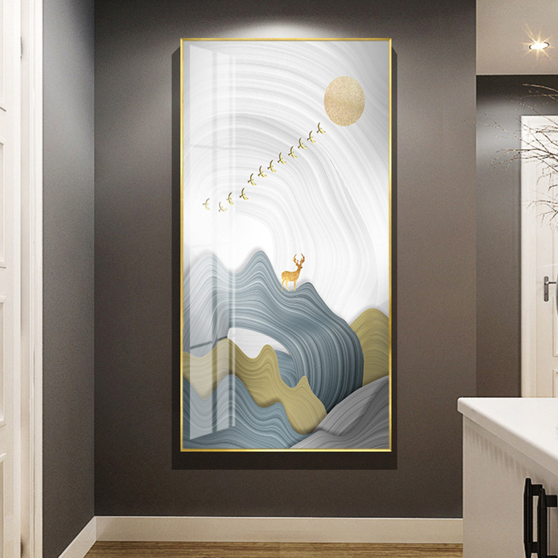 乔迁礼品轻奢别墅走廊挂画公寓房过道壁画连锁酒店墙面装饰品茶室楼梯