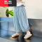 YIBUSHENG女宝宝季新款时尚休闲裤女娃娃洋气韩版防蚊裤轻薄透气束脚裤潮