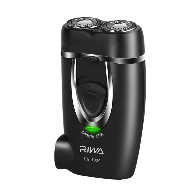 雷瓦RIWA雷瓦旋转双刀头磨砂工艺剃须刀RA-100A电动剃须刀高效洁面亲肤设计长效续航高清大图