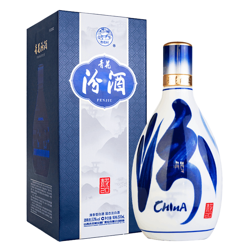 中国酒 青花汾酒 42度 500ml Amazon.co.jp: 青花汾酒 (ふんしゅ) 20年陳醸 42度 500ml : 食品