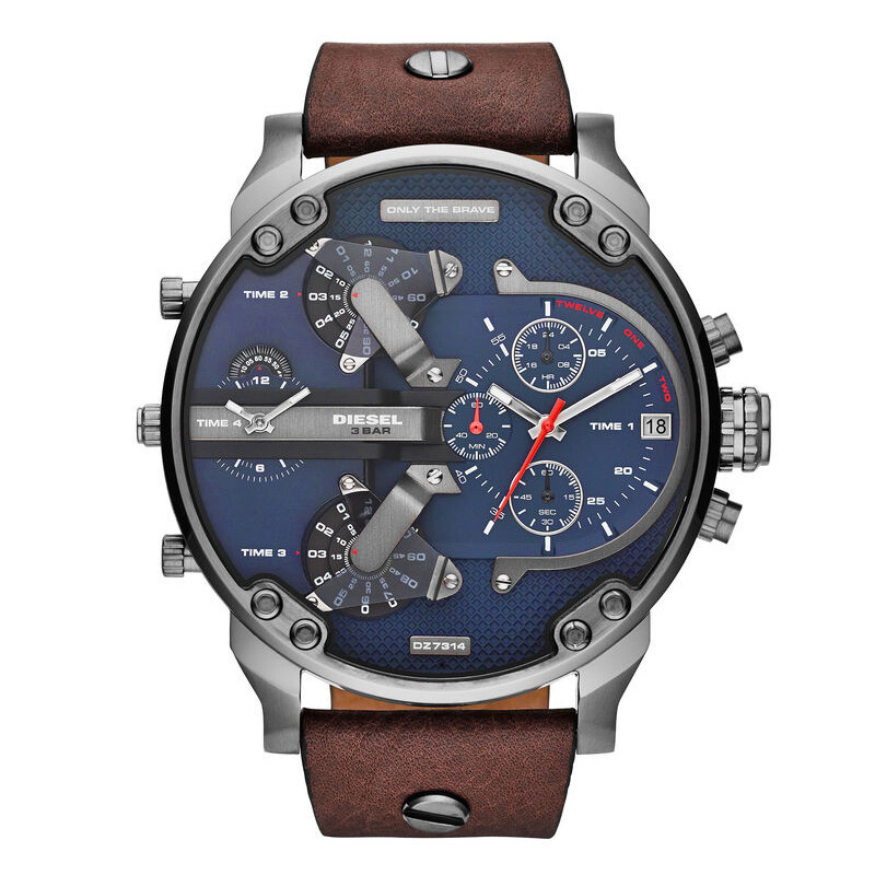 迪赛diesel手表皮革计时系列石英男表dz7314