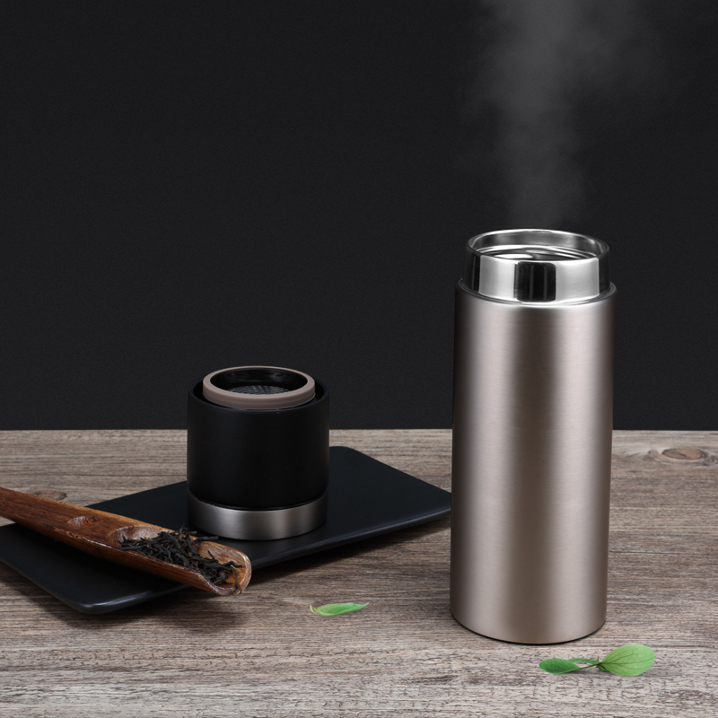 领致(LEASY)德国圆满礼盒茶水分离高档车载商务泡茶茶杯过滤网水杯便携保温杯送人礼盒装