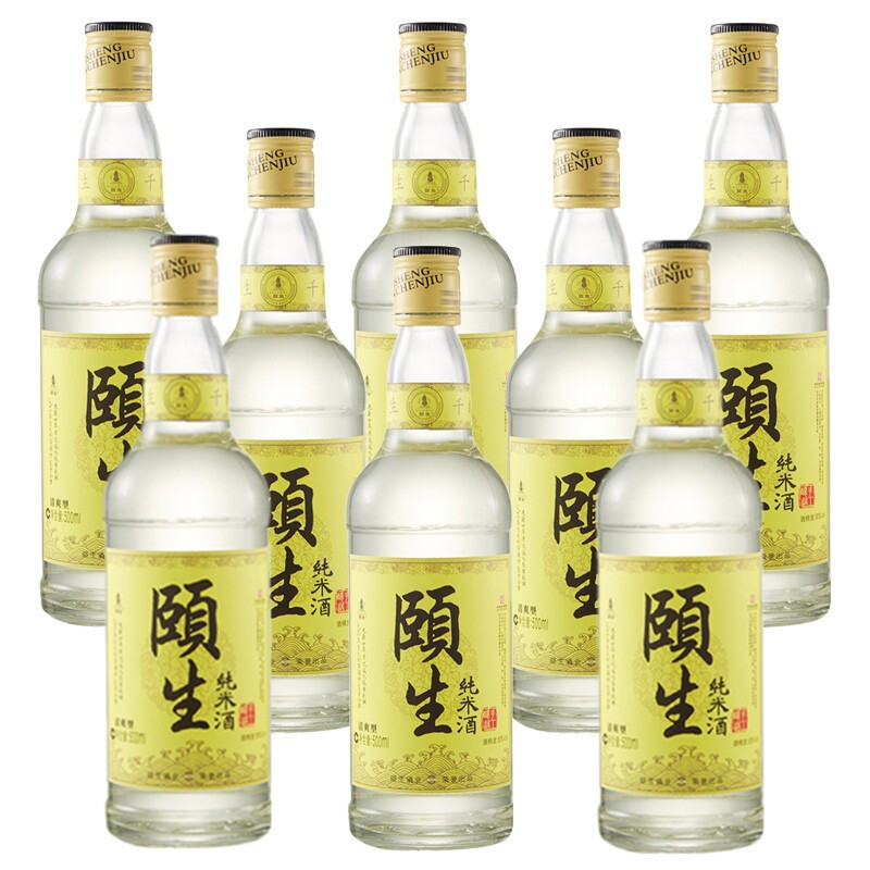 颐生纯米酒(500mI*8瓶/箱)