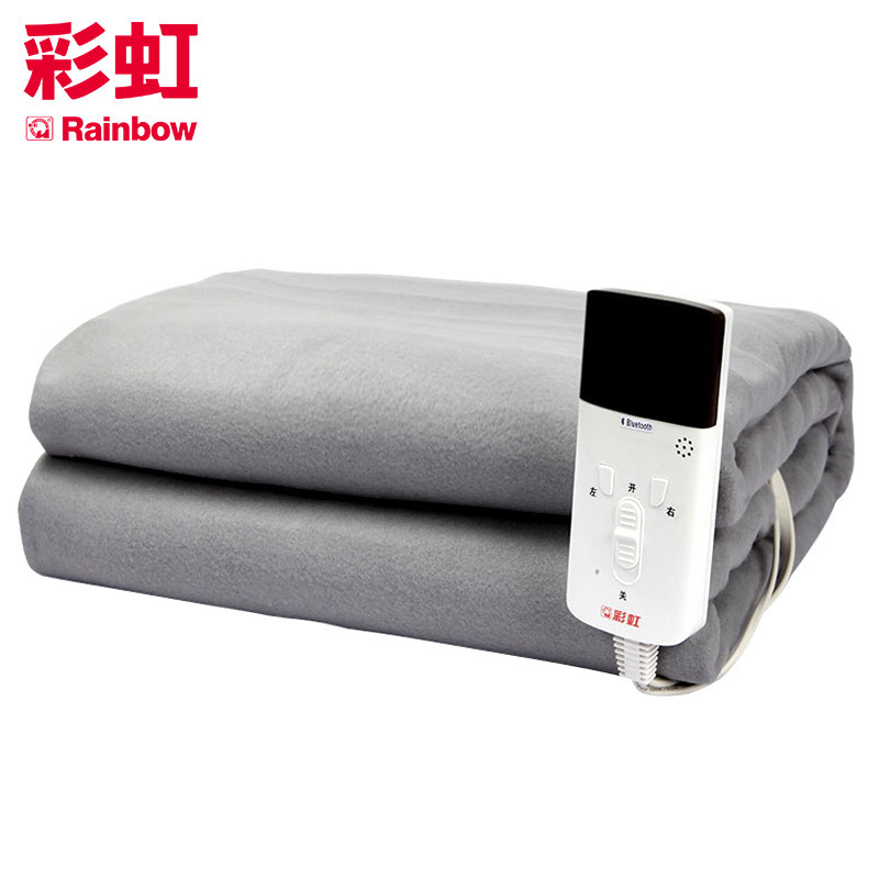 彩虹（RAINBOW）单人电热毯 电褥子（1.8*1.5米） 除螨排潮 安全遇水不漏电