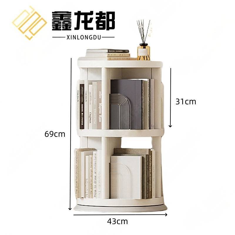 鑫龙都旋转书架 旋转书架二层个
