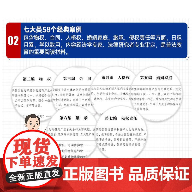 []漫画解读民法典 生活常见案例解析 轻松学会常用法规 中国画报出版社高清大图