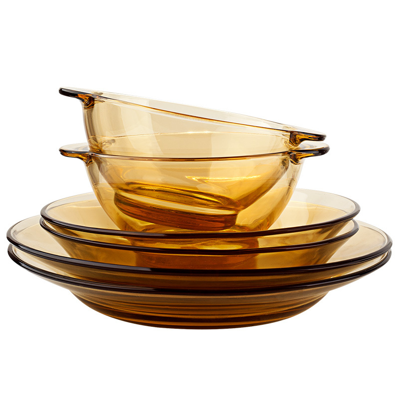 康宁百丽耐热玻璃餐具 百丽Pyrex 餐具八件组8D-B