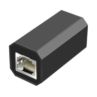 比西特(Bcity) 宽带网线延长器 RJ45网络直通头网络延长器 黑色 5个装
