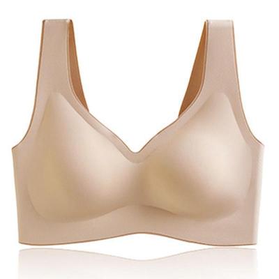 猫人优品乳胶内衣无痕文胸女士无钢圈小胸聚拢背心内衣零束缚胸罩