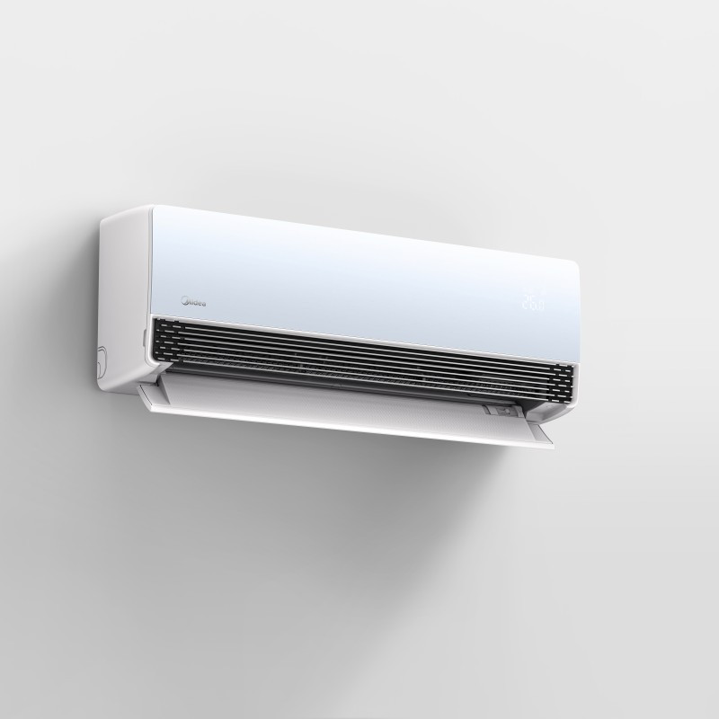 美的1.5匹挂壁式冷暖空调KFR-35GW/QS1 三重柔化风56℃高温不停机超大风口高清大图