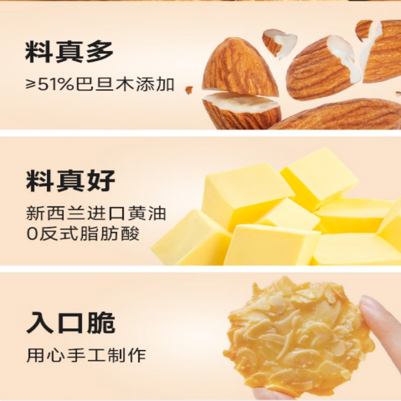 糖友厨房巴旦木脆多多80g/盒高清大图