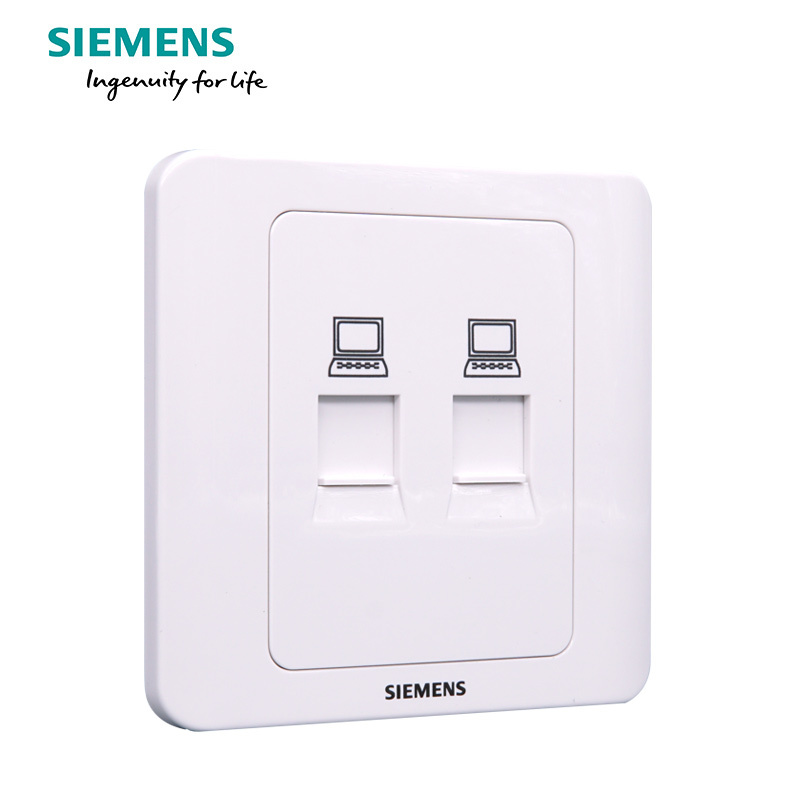 西门子(SIEMENS)开关插座 远景雅白系列二位电脑插座5TG01231CC1