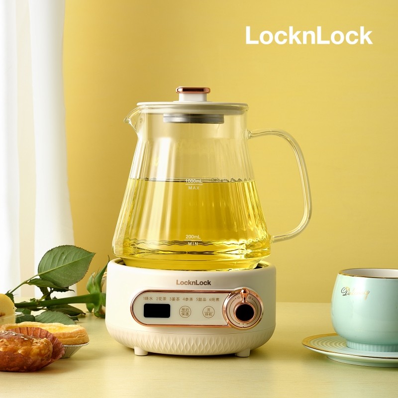 乐扣乐扣(LOCK&LOCK) EJK3415WHT 多功能养生壶 电炖杯 1000ml容量 白色高清大图