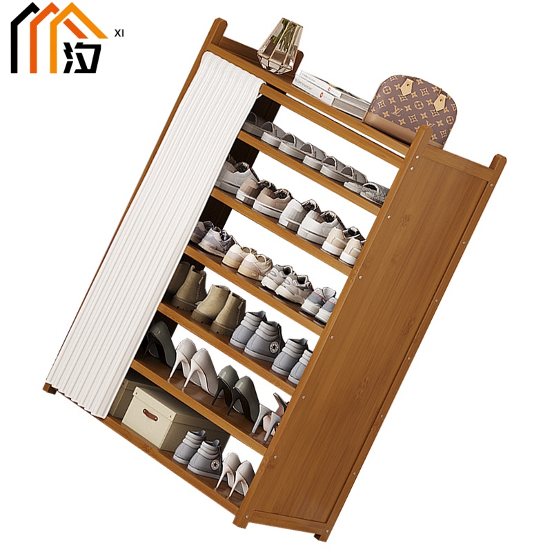 汐简易鞋柜六层个高清大图