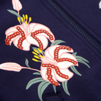 【2件2.5折价：61.5】moomoo童装女童外套春秋款印花韩版洋气中大儿童针织开衫