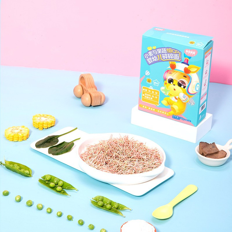 秋田满满有机婴幼儿牛肉番茄碎碎面160g 宝宝面条有机营养果蔬面辅食儿童营养细面条