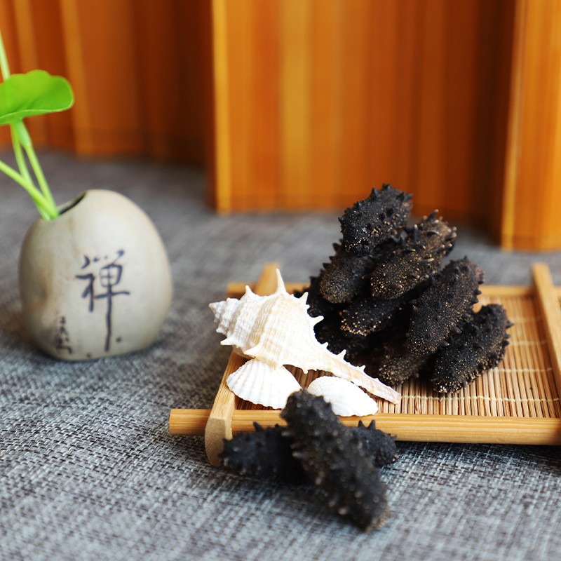 晓芹 大连干海参 辽刺参 海参干货 海鲜水产 80g16-20只 礼盒装高清大图