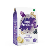 小皮（Little Freddie）欧洲进口 蓝莓香蕉谷物米粉 160g/盒装 婴儿米糊 钙铁锌辅食 适合6个月以上
