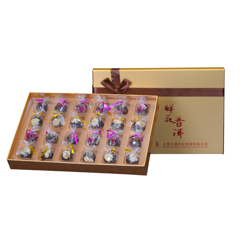 正道和丰(ZHENGDAO HEFENG) 天赐ZDT-007 普洱鲜花普洱茶200g 一盒装 一盒价格