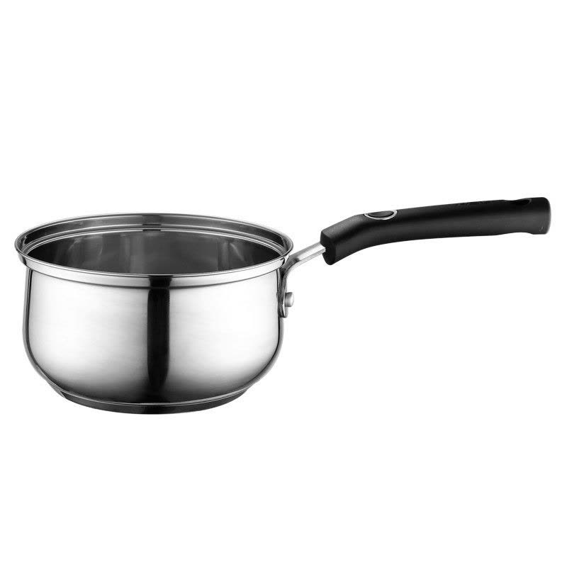 爱仕达(ASD)磁通304不锈钢婴儿小奶锅18cm 家用加厚复底宝宝辅食锅耐磨耐用加高带蒸笼泡面汤锅 燃气电磁炉通用锅具图片