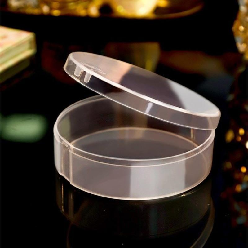 小号粉扑盒1个(约6厘米)空盒 cpb粉扑专用收纳盒圆形粉扑盒塑料包装盒