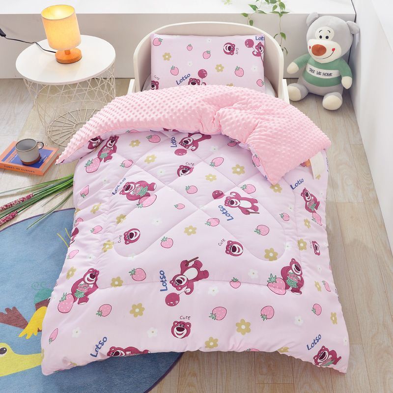 儿童豆豆被子可拆洗棉被秋冬季加厚幼儿园冬被婴儿包被午睡小被子