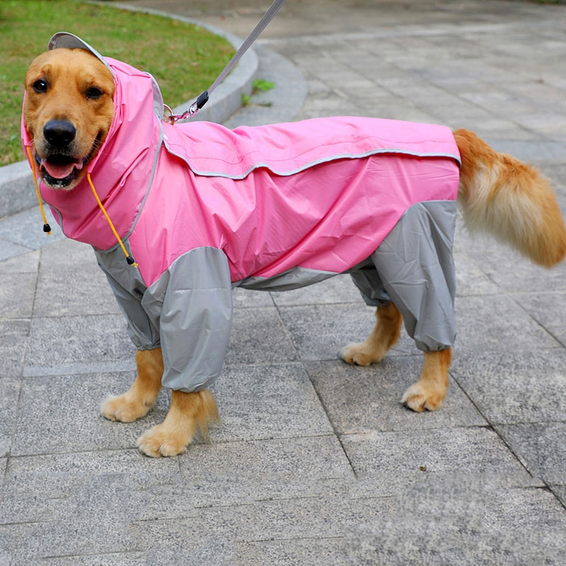 大狗雨衣金毛雨衣狗狗米妮萨摩耶中型大型犬全包四脚宠物防水大狗衣服