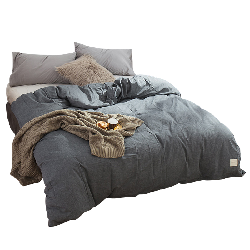 美帮汇水洗棉被套单件被芯套全棉单人1.5米学生宿舍夏季双人1.8色旅行高清大图