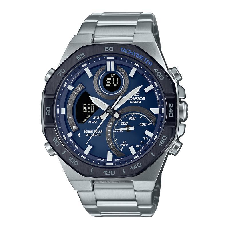卡西欧(CASIO)智能蓝牙太阳能石英手表男款多功能全自动LED照明防水运动表
