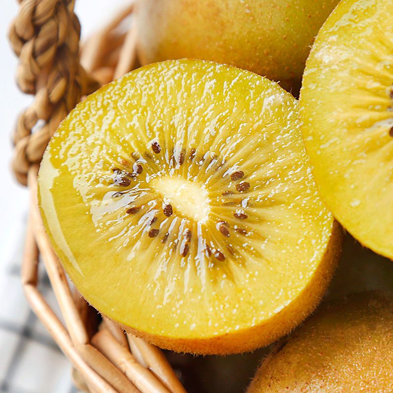 黄心猕猴桃金果奇异果大果新鲜水果批发非绿心四川蒲江红心泥猴桃